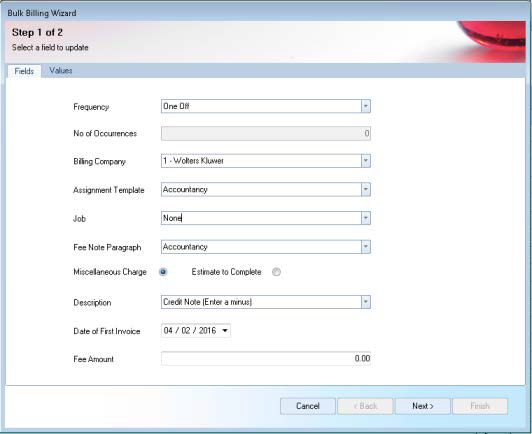 CCH Practice Management : Bulk Billing