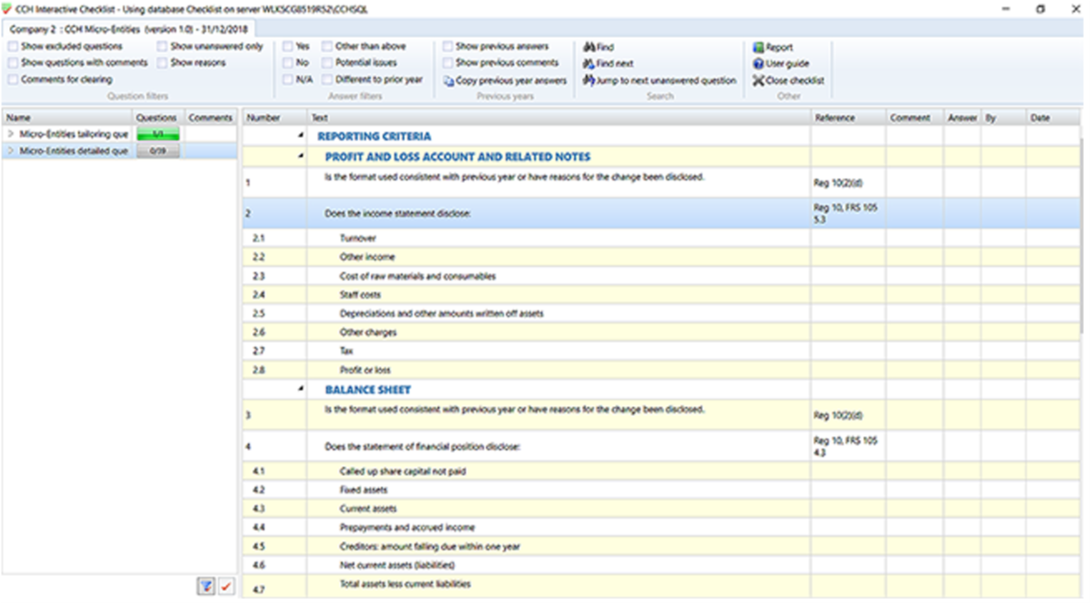 CCH Interactive Checklist : How do I create, complete and manage client ...