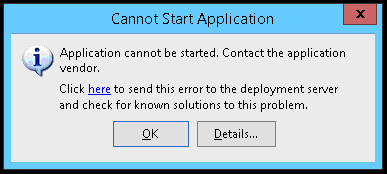 CCH Central Suite Installer : Cannot Start Application error