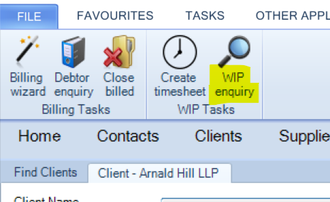 CCH Practice Management : How Can I transfer WIP from One Client to ...