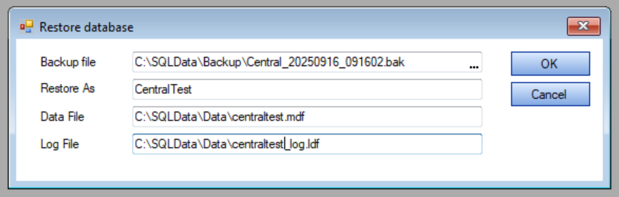 CCH Central : Technical Backup - How to check the backup when using the ...