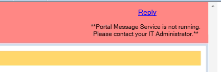 CCH OneClick : The CCH Portal service is not running