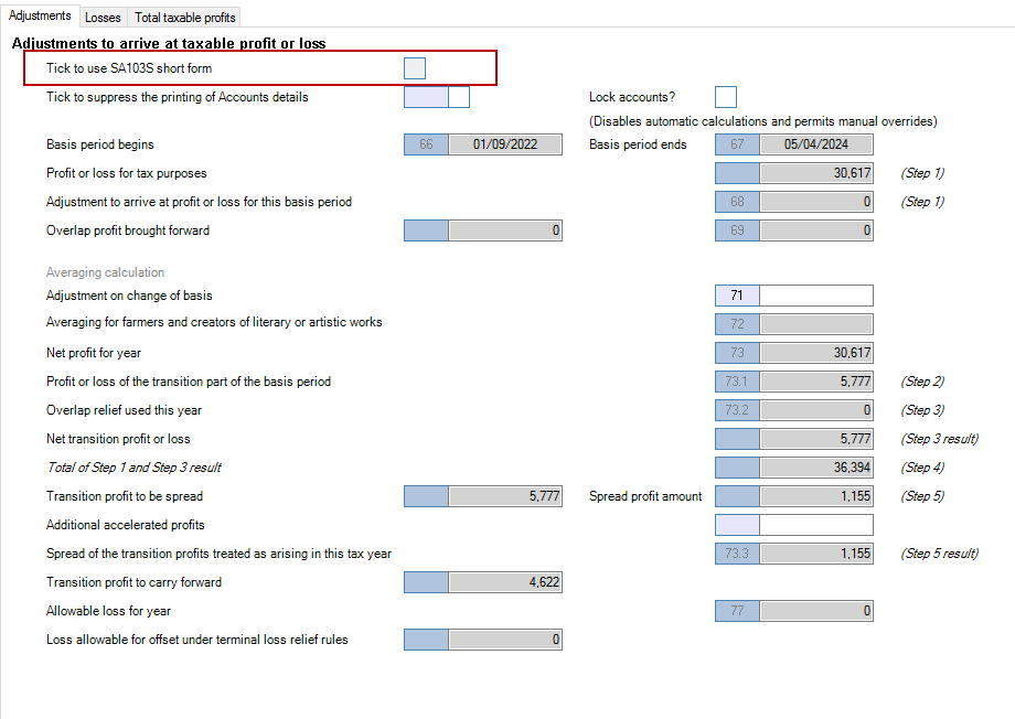 CCH Personal Tax : Basis Period Reform notes and hints